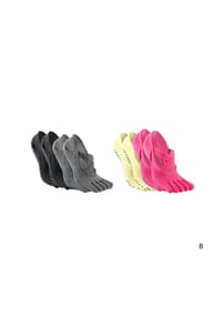 MUNADUNA - 4er-Pack Yoga-Zehensocken mit Doppelkreuz Zehensocken,Anti-Rutsch,Elastisch - Bunt Mix