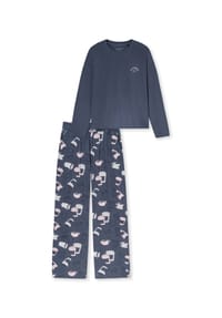 SCHIESSER - Schlafanzug Casual Fashion, Gummibund, für Damen - 209 GRAUBLAU