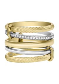 FOSSIL JEWELRY - Damen Ring, Edelstahl - BICOLOR