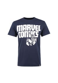 RE:COVERED - T-Shirt Marvel Comics Spidey Navy mit coolem Spider-Man-Print - Navy
