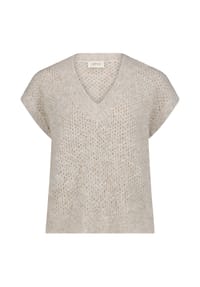 CARTOON - Strickpullunder, V-Ausschnitt, für Damen - 7705 BEIGE MELANGE