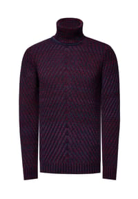 RUSTY NEAL® - Strickpullover im angesagten Kontrast-Design - Grau