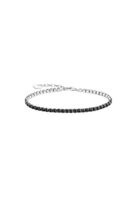 Thomas Sabo - Tennisarmband mit schwarzen Steinen - silberfarben