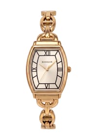 MANGUUN - Damen Armbanduhr - CREME/GOLD