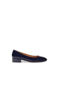 Kazar - Marineblaue Lacklederpumps an einem Pfosten - Dunkelblau