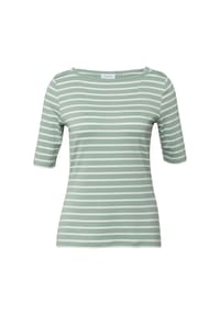 comma, - Shirt, U-Boot-Ausschnitt, für Damen - 62G4 BLUE GREEN