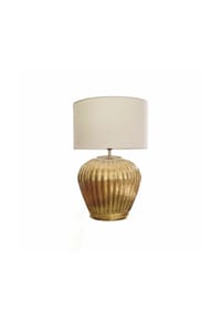 LOBERON - Tischlampe Fauville gold/creme - gold/creme