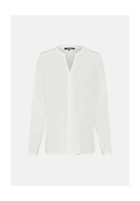 olsen - Shirt mit Tunika-Ausschnitt - Off White