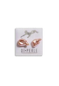 Adelia's - Damen Perlenschmuck 925 Silber Süsswasser Perlen Ohrstecker - naturfarbe