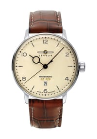 ZEPPELIN - LZ 129 HINDENBURG Herrenuhr "8042-5" - BRAUN