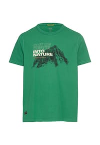 camel active - T-Shirt aus reiner Baumwolle mit Rundhalsausschnitt - Dunkelbraun