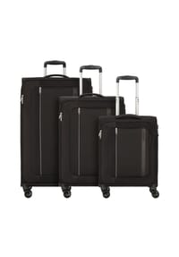AMERICAN TOURISTER Blazing Ride - Blazing Ride 4 Rollen Kofferset 3-teilig mit Dehnfalte - black-grey