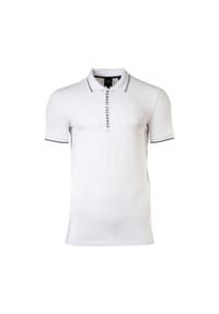 ARMANI EXCHANGE - Herren Poloshirt - Hidden Buttons, Cotton Stretch - Grau