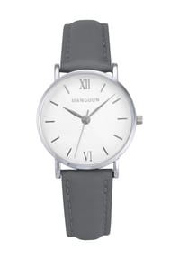 MANGUUN - Damen-Armbanduhr, "37132" - SILBER/GRAU