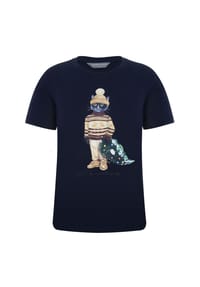 CAT by manii'ta lacitta - Blaues T-Shirt Weihnachtskatze - blau