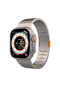 S&T DESIGN - Edelstahl Armband für Apple Watch 42–49mm - Titanium