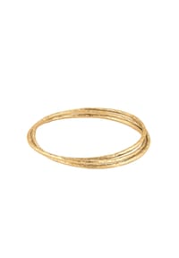 elli. PREMIUM - Armband Armreif Dreifach 925 Sterling Silber - Gold
