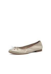 Tamaris - Leder Ballerinas - Champagne