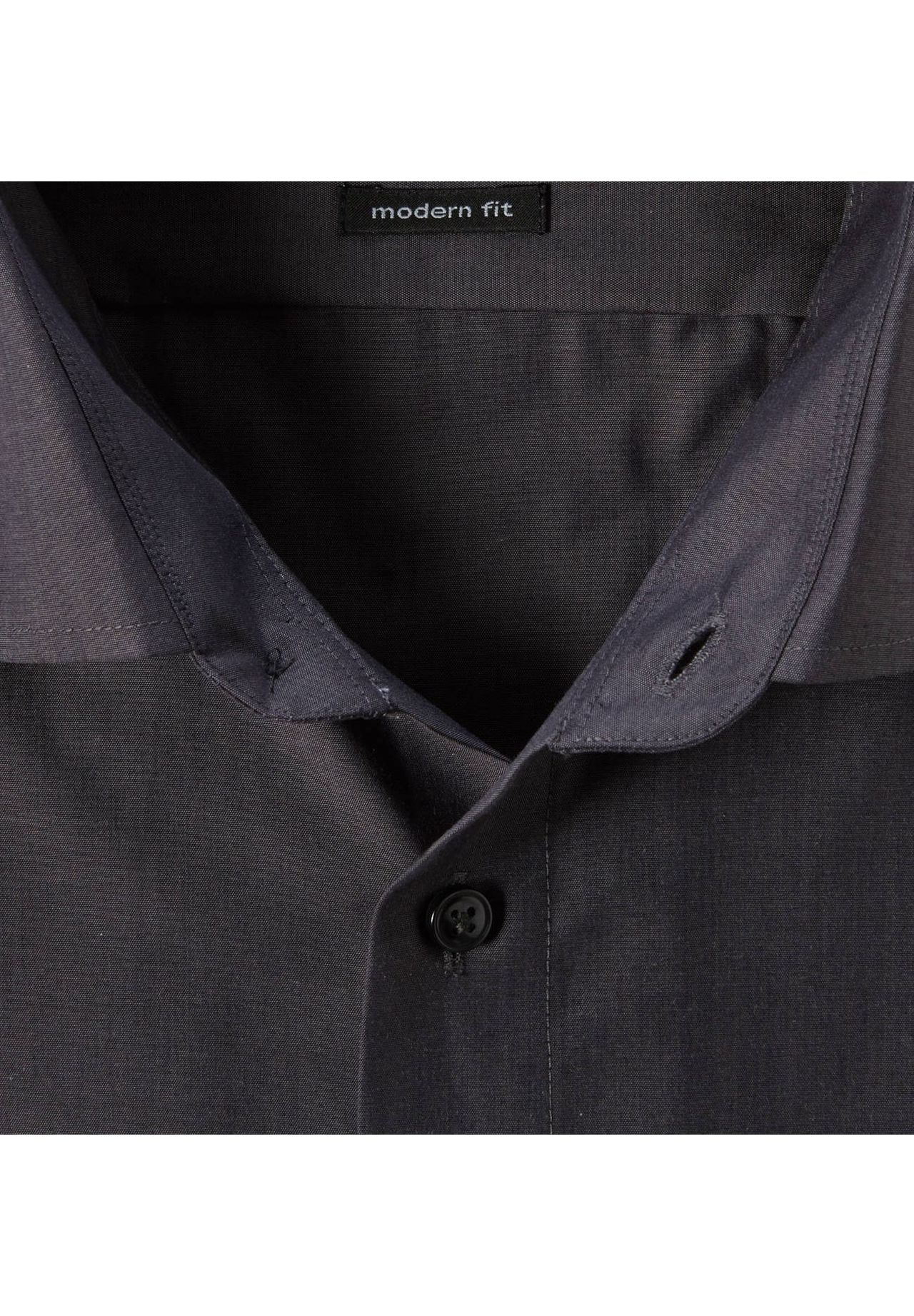Olymp Businesshemd, Modern, Langarm, Kent, FüR Herren, Schwarz, 40