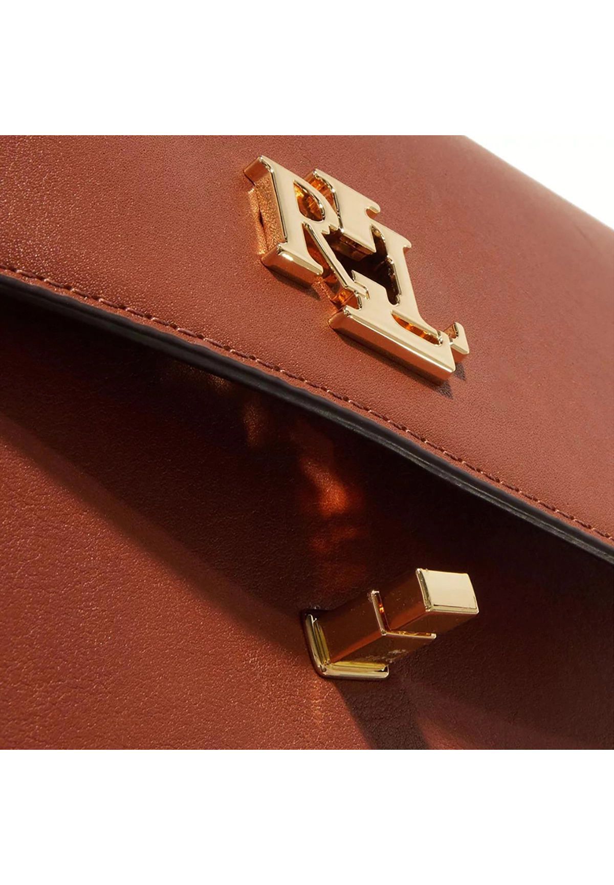 POLO RALPH LAUREN SOPHEE Schultertasche, Leder, Emblem, uni, für 