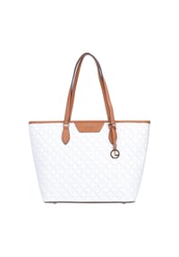 L.CREDI FILIBERTA - Shopper, Anhänger, Logo-Print, für Damen - dunkelbraun
