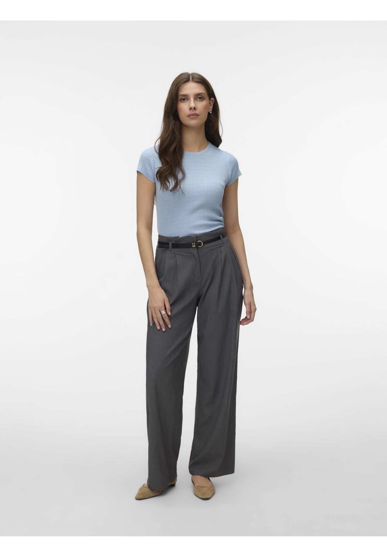 Vero Moda® T-Shirt, Rundhals, FüR Damen, Blau, L