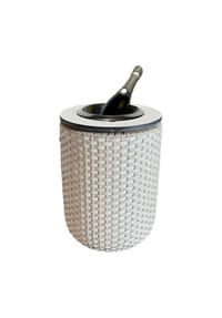 COOTAB COOLER TABLE - Beistelltisch mit Edelstahl-Kühler London 50 cm - Anthrazit/Champagner