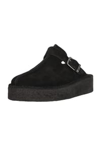 CLARKS® - Hausschuhe TrekWedge aus stilvollem und hochwertigem Wildleder - 1219BlackSde