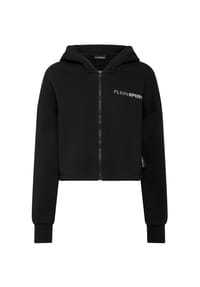 PLEIN SPORT - Sweatjacke mit Kapuze SCRATCH - black