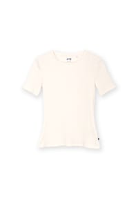 KITE - Damen Portesham Geripptes Shirt Naturweiß Bio-Baumwolle - weiß