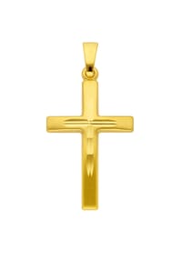 Adelia's - Damen Gold Schmuck 333 Gold Kreuz Anhänger - gold