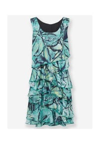 Witt - Volant-Kleid - ozean-marine-bedruckt