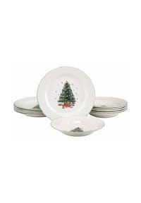 CreaTable - Tannenbaum - Tafelservice 12-tlg (Bunt) - Bunt