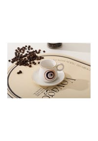 COFI - 3-Teilig Snackset Cerez Seti Servierschalen Porzellan Gold - Gold OneSize
