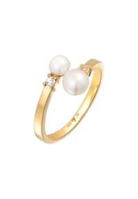 elli. PREMIUM - Ring Elli Premium Ring Elli Premium Ring Wickelring Süßwasserzuchtperle 925 Silber Vergoldet - Gold