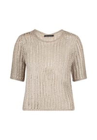 BETTY BARCLAY - Strickpullover mit Lochmuster - Beige