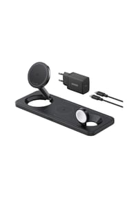 ANKER - Smartphone-Ladegerät MagGo 3-in-1-Pad - schwarz