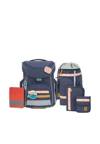 LÄSSIG - School Set Slim Unique - Schulranzen Set 7tlg. (Turquoise) - Anthracite