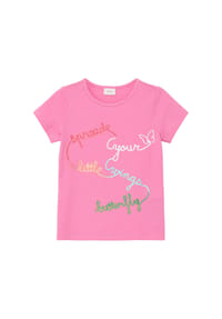 s.Oliver RED LABEL - T-Shirt, Baumwolle, für Kinder - 4419  LILAC/PINK