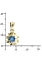 OSTSEE-SCHMUCK® Anhänger , Pia 6 mm , Gold 333/000 Bild 2