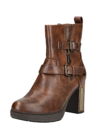 MUSTANG® - Lederimitat/Textil Stiefelette - Braun