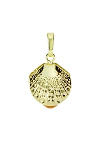 OSTSEE-SCHMUCK® - Anhänger , Muschel , Gold 333/000 - gold