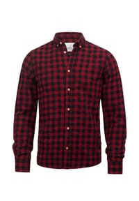 KRONSTADT - Hemd Langarm KSJohan Check - Black
