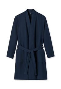 SCHIESSER - Essentials Bademantel, Bio-Baumwolle, für Herren - 203 ANTHRAZIT