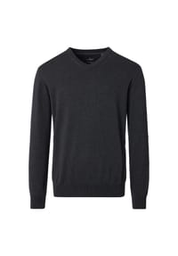 CASAMODA - Herren Pullover uni - Schwarz