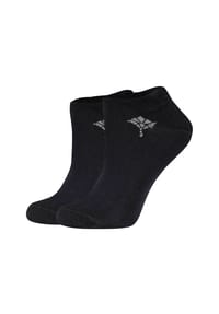 JOOP! - Damen Sneakersocken, 2er Pack - Daily Glam Organic GOTS Sneaker, Baumwoll-Mix, uni - Anthrazitmelange