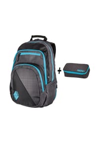 NITRO - Set Stash Set Stash mit 15-Zoll-Laptopfach - BLUR BLUE TRIMS