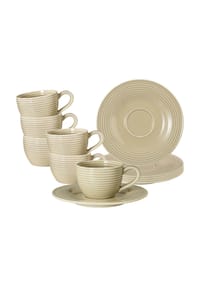 Seltmann Weiden Espressotassen mit Untertassen Beat Color Glaze 100 ml 6er Set - BEAT - altrosa