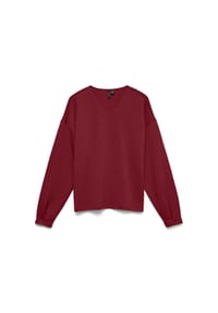 VERO MODA® - Sweatshirt Hali L, V-Ausschnitt, für Damen - 186323 FO NIGHT