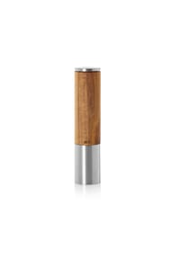 AdHoc® - Elektrische Pfeffer- / Salzmühle eMill.5, CeraCut® Ceramic Mahlwerk, inkl. Batterien, Akazienholz / Edelstahl - Black